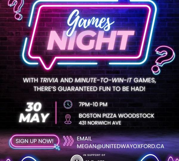 May Campaign Chair Trivia and Games Night